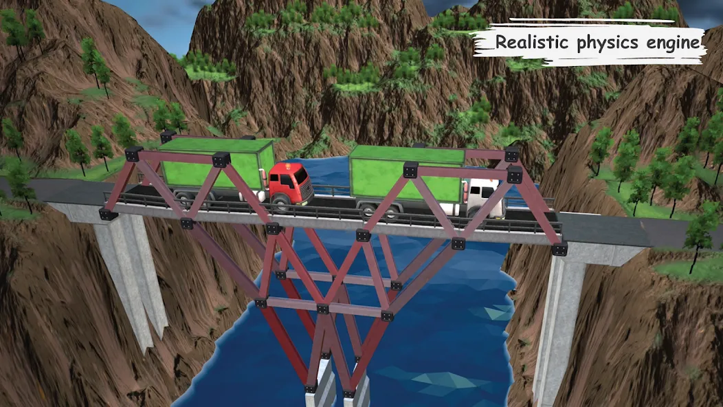 Bridgezz: Bridge Construction (Бриджзз) [МОД: Много монет, Открытые уровни и Мега MOD] Screenshot 4