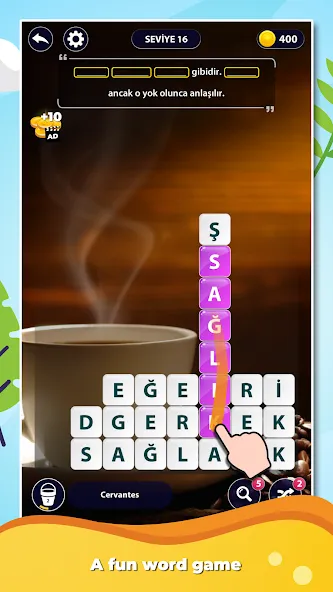 Word Surf: Inspire (Ворд Серф) [МОД: Меню, Бесконечные монеты и Открытые уровни] Screenshot 3