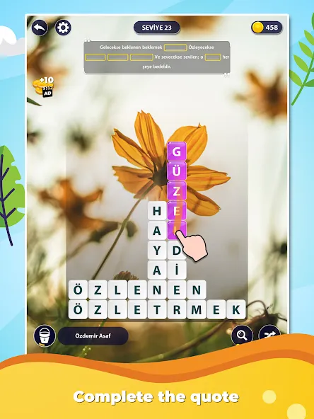 Word Surf: Inspire (Ворд Серф) [МОД: Меню, Бесконечные монеты и Открытые уровни] Screenshot 5