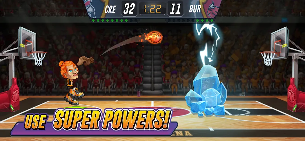 Basketball Arena: Online Game (Баскетбольная арена) [МОД: Бесконечные деньги, Монеты и Мега MOD] Screenshot 2