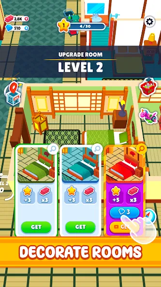 My Perfect Hotel (Мой идеальный отель) [МОД: Все открыто, Дополнительные деньги и Меню MOD] Screenshot 3