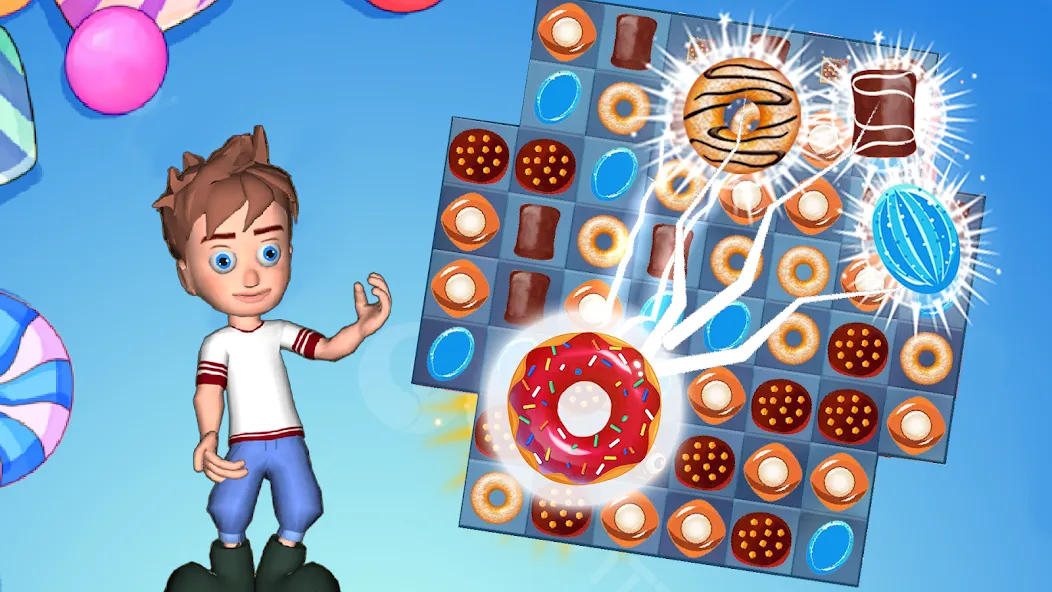 Candy Blast : candy love (Кэнди Бласт) [МОД: Меню, Бесконечные монеты и Открытые уровни] Screenshot 1