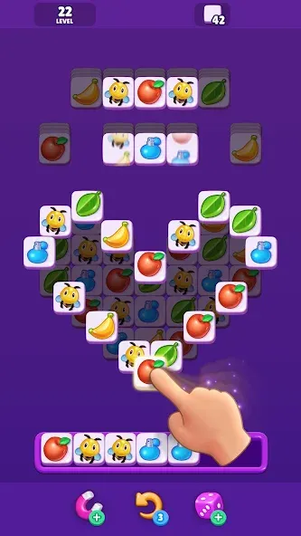 Tile Match - Matching Game (Тайл Матч) [МОД: Меню, Бесконечные монеты и Открытые уровни] Screenshot 1