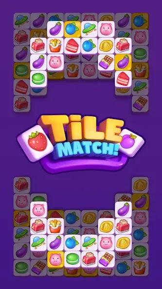 Tile Match - Matching Game (Тайл Матч) [МОД: Меню, Бесконечные монеты и Открытые уровни] Screenshot 5