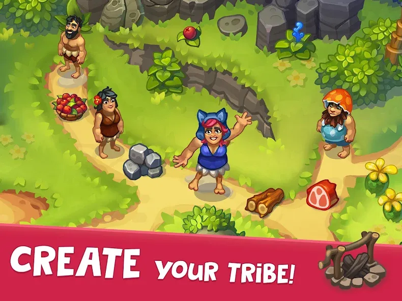 Tribe Dash - Time management (Трайб Дэш) [МОД: Бесконечные деньги, Монеты и Мега MOD] Screenshot 4