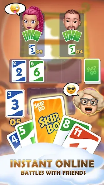 Skip-Bo (кип) [МОД: Много денег, Монет и Все открыто] Screenshot 2
