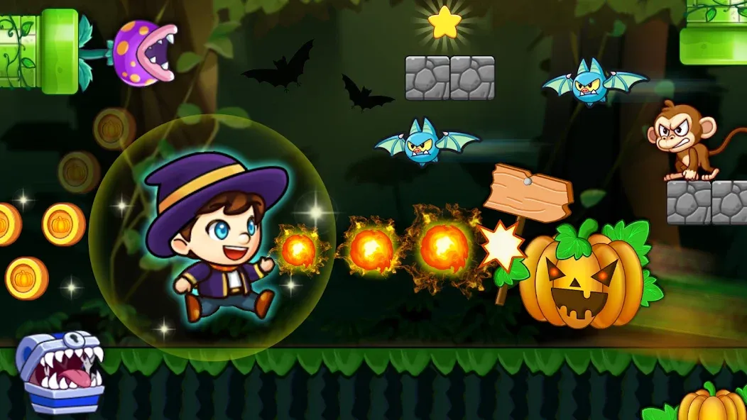 Super Matteo Adventure (упер Маттео Приключение) [МОД: Бесконечные деньги, Монеты и Мега MOD] Screenshot 2