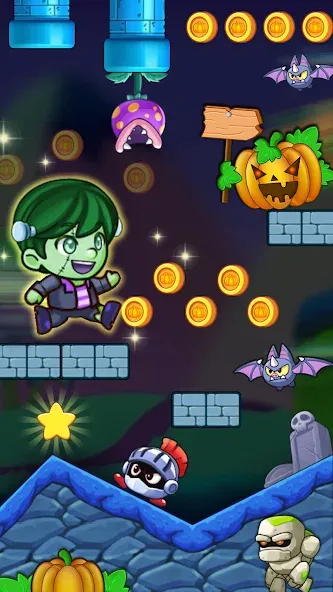 Super Matteo Adventure (упер Маттео Приключение) [МОД: Бесконечные деньги, Монеты и Мега MOD] Screenshot 5