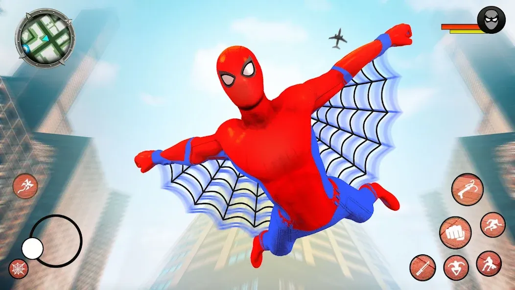 Flying Superhero Robot Games (Флайинг Супергерой Робот Игры) [МОД: Все открыто, Дополнительные деньги и Меню MOD] Screenshot 1