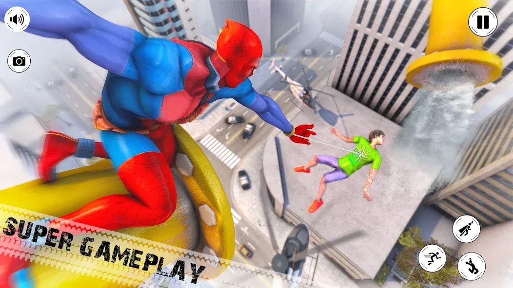 Flying Superhero Robot Games (Флайинг Супергерой Робот Игры) [МОД: Все открыто, Дополнительные деньги и Меню MOD] Screenshot 2