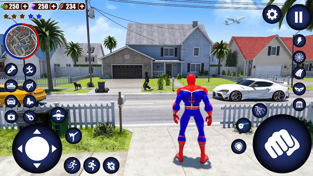 Flying Superhero Robot Games (Флайинг Супергерой Робот Игры) [МОД: Все открыто, Дополнительные деньги и Меню MOD] Screenshot 4