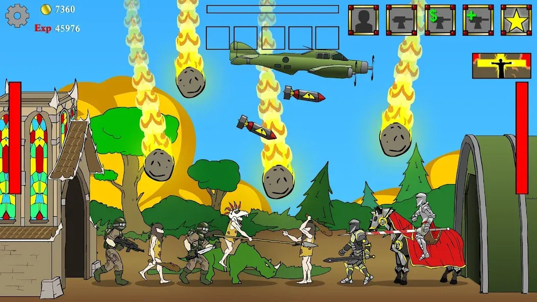 Age of War (Эйдж оф Вор) [МОД: Деньги, Монеты и Меню MOD] Screenshot 1