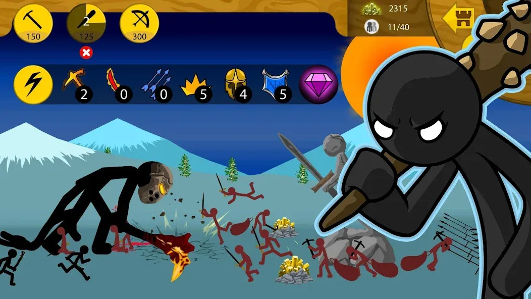 Stick War: Legacy (Стик Вар) [МОД: Все открыто, Дополнительные деньги и Меню MOD] Screenshot 5