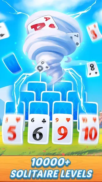 Solitaire Farm Adventure (Солитер) [МОД: Меню, Бесконечные монеты и Открытые уровни] Screenshot 2