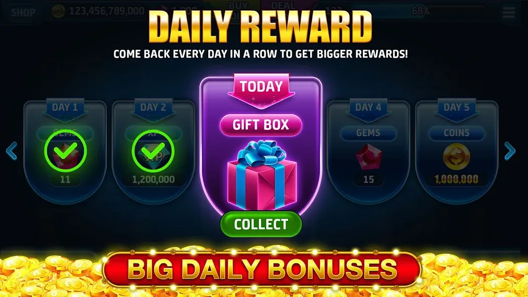 Ape Slots: Vegas Casino Deluxe [МОД: Много монет, Открытые уровни и Мега MOD] Screenshot 5