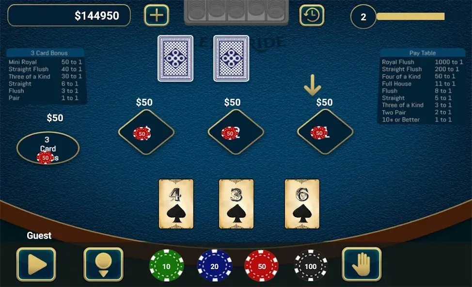 Let It Ride Poker [МОД: Много монет, Открытые уровни и Мега MOD] Screenshot 1