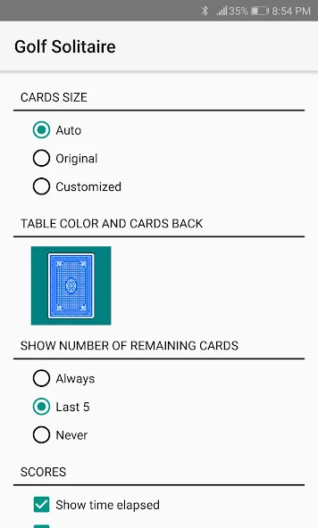 Golf Solitaire (Гольф солитер) [МОД: Бесконечные деньги, Монеты и Мега MOD] Screenshot 5