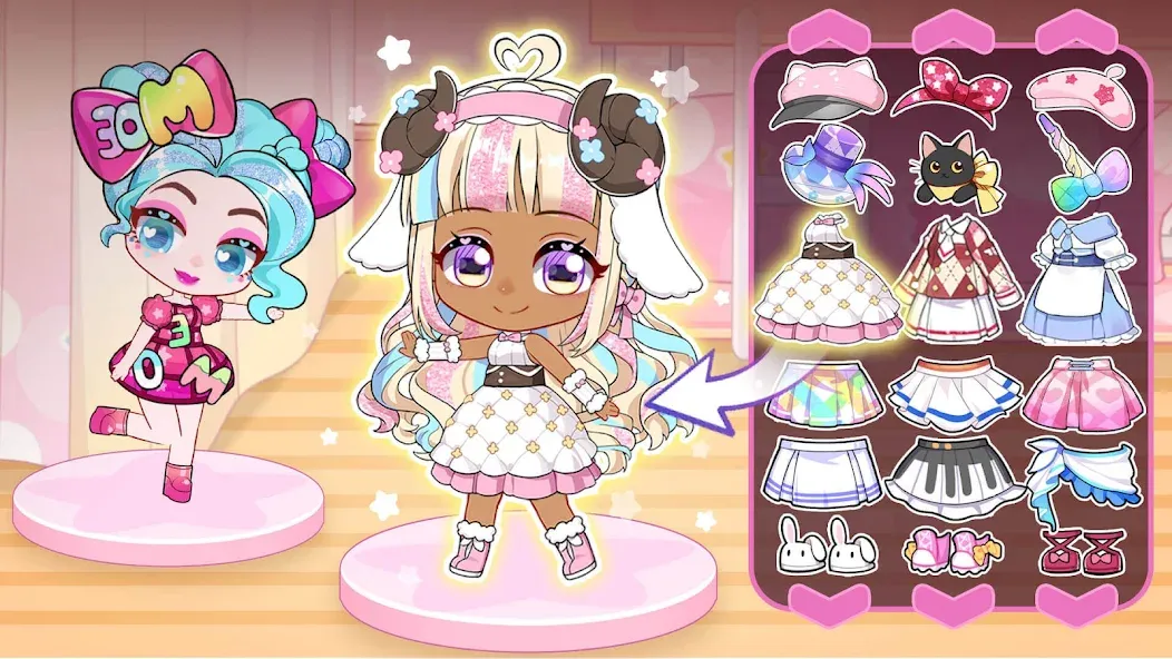 Chibi Doll: My School (Чиби Долл) [МОД: Много монет, Открытые уровни и Мега MOD] Screenshot 2