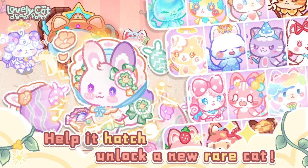 Lovely cat dream party (Лавли кэт дрим пати) [МОД: Много монет, Открытые уровни и Мега MOD] Screenshot 2