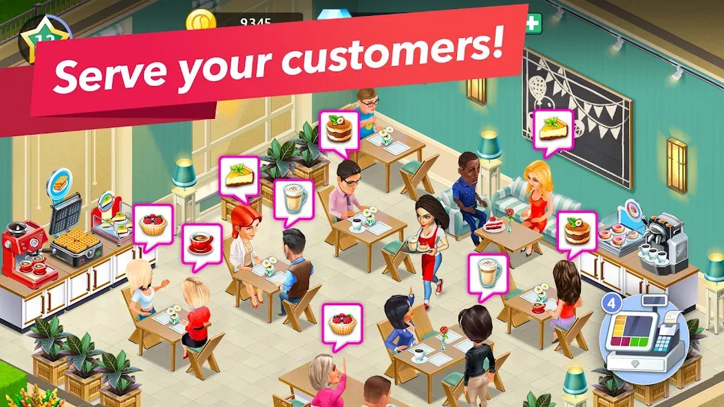 My Cafe — Restaurant Game [МОД: Много монет, Открытые уровни и Мега MOD] Screenshot 3