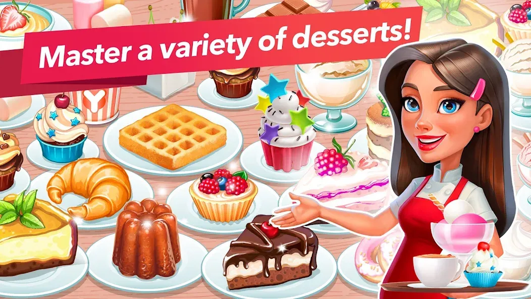 My Cafe — Restaurant Game [МОД: Много монет, Открытые уровни и Мега MOD] Screenshot 5