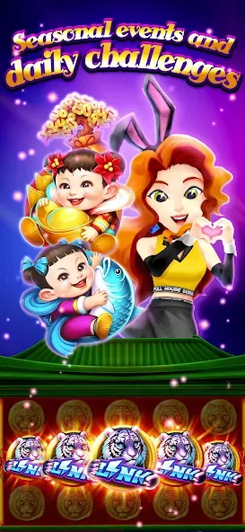 Full House Casino - Slots Game (Фулл Хаус Казино) [МОД: Все открыто, Дополнительные деньги и Меню MOD] Screenshot 5