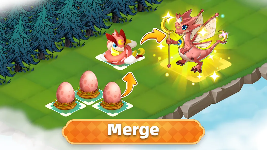 Merge Legends: Dragon Island (Мердж Легендс) [МОД: Бесконечные деньги, Монеты и Мега MOD] Screenshot 1