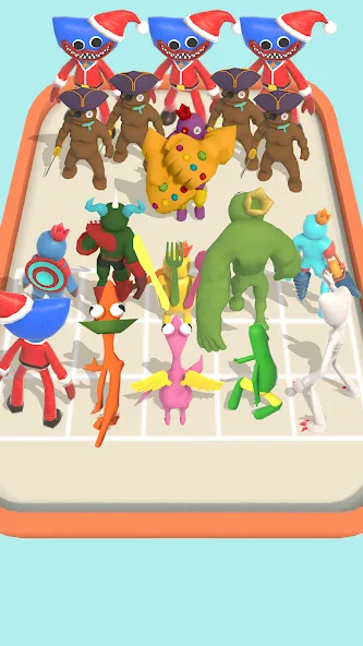 Merge Monster Squad (Мердж Рейнбоу) [МОД: Много денег, Монет и Все открыто] Screenshot 1