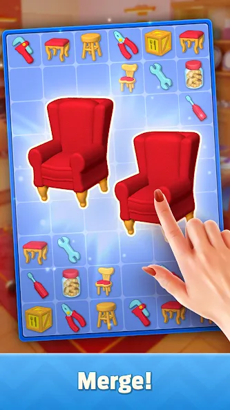 Mergedom: Home Design (Мергедом) [МОД: Бесконечные деньги, Монеты и Мега MOD] Screenshot 3