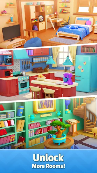 Mergedom: Home Design (Мергедом) [МОД: Бесконечные деньги, Монеты и Мега MOD] Screenshot 5