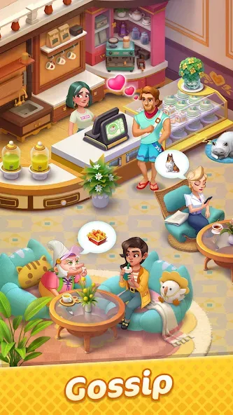 Gossip Harbor®: Merge & Story (Госсип Харбор) [МОД: Много денег, Монет и Все открыто] Screenshot 1