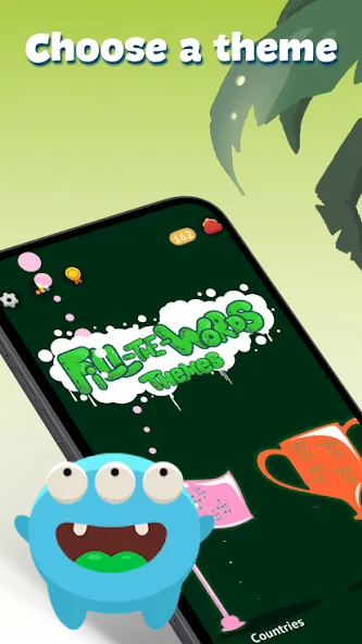 Fill The Words: Themes search [МОД: Много монет, Открытые уровни и Мега MOD] Screenshot 2