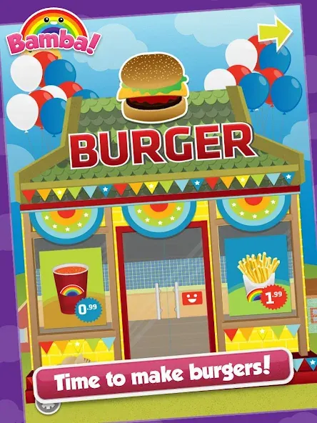 Bamba Burger (Бамба Бургер) [МОД: Бесконечные деньги, Монеты и Мега MOD] Screenshot 1
