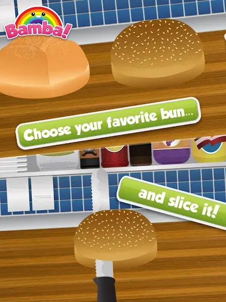 Bamba Burger (Бамба Бургер) [МОД: Бесконечные деньги, Монеты и Мега MOD] Screenshot 2