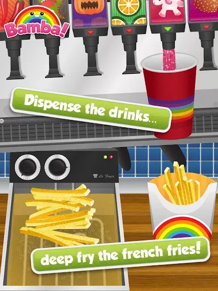 Bamba Burger (Бамба Бургер) [МОД: Бесконечные деньги, Монеты и Мега MOD] Screenshot 4