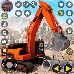 Скачать Construction Excavator Game 3D [МОД: Все открыто, Дополнительные деньги и Меню MOD] | Взлом Construction Excavator Game 3D на Андроид