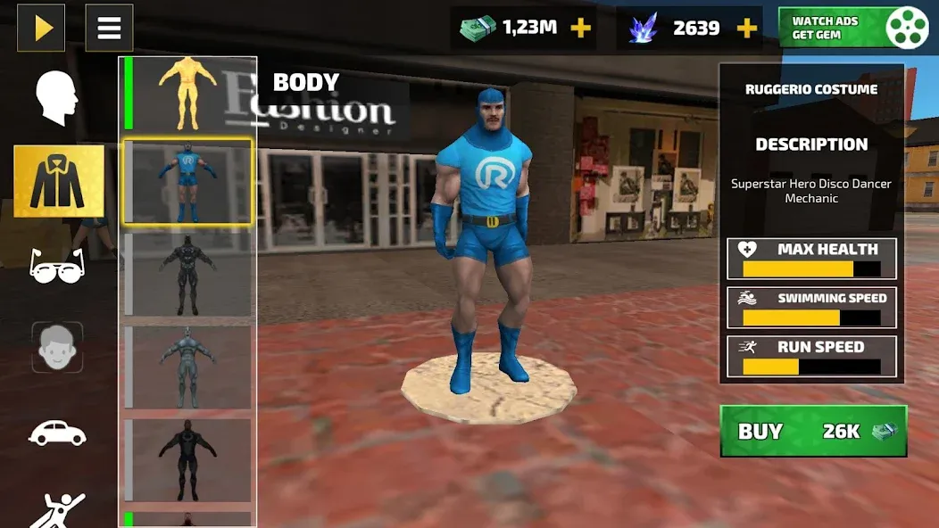 Rope Hero: Vice Town (Роуп Хиро) [МОД: Деньги, Монеты и Меню MOD] Screenshot 1