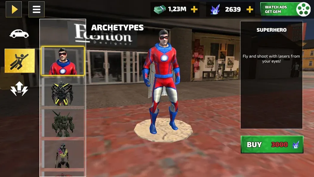 Rope Hero: Vice Town (Роуп Хиро) [МОД: Деньги, Монеты и Меню MOD] Screenshot 3
