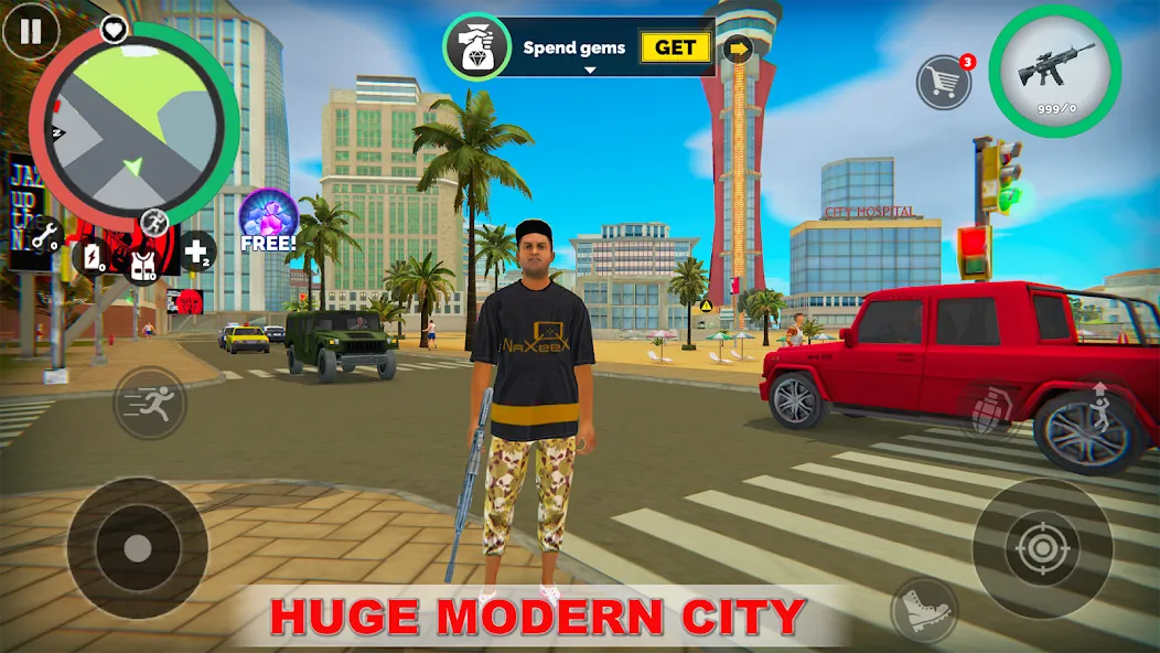 Vegas Crime Simulator (Вегас Криминальный Симулятор) [МОД: Меню, Бесконечные монеты и Открытые уровни] Screenshot 1