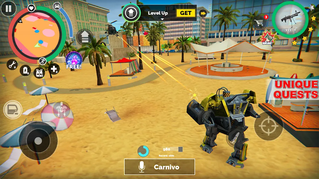 Vegas Crime Simulator (Вегас Криминальный Симулятор) [МОД: Меню, Бесконечные монеты и Открытые уровни] Screenshot 5