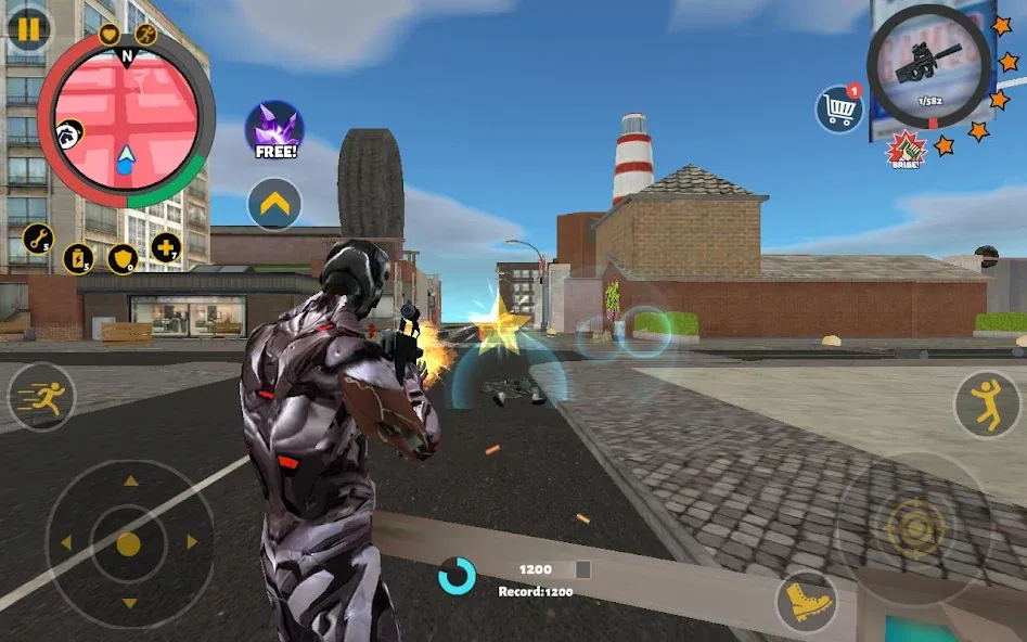 Rope Hero 3 (Роуп Хиро 3) [МОД: Все открыто, Дополнительные деньги и Меню MOD] Screenshot 3