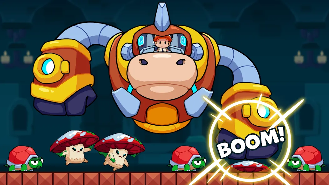 Super Meno - Jungle Platform (упер Мено) [МОД: Деньги, Монеты и Меню MOD] Screenshot 3