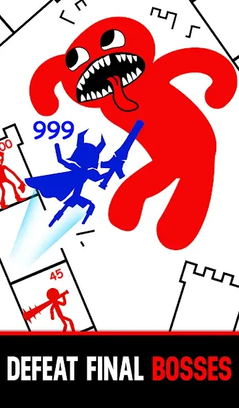 Stick Hero: Mighty Tower Wars (Стик Хиро) [МОД: Много денег, Монет и Все открыто] Screenshot 5