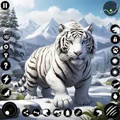 Скачать Arctic White Tiger Family Sim [МОД: Деньги, Монеты и Меню MOD] | Взлом Arctic White Tiger Family Sim на Андроид
