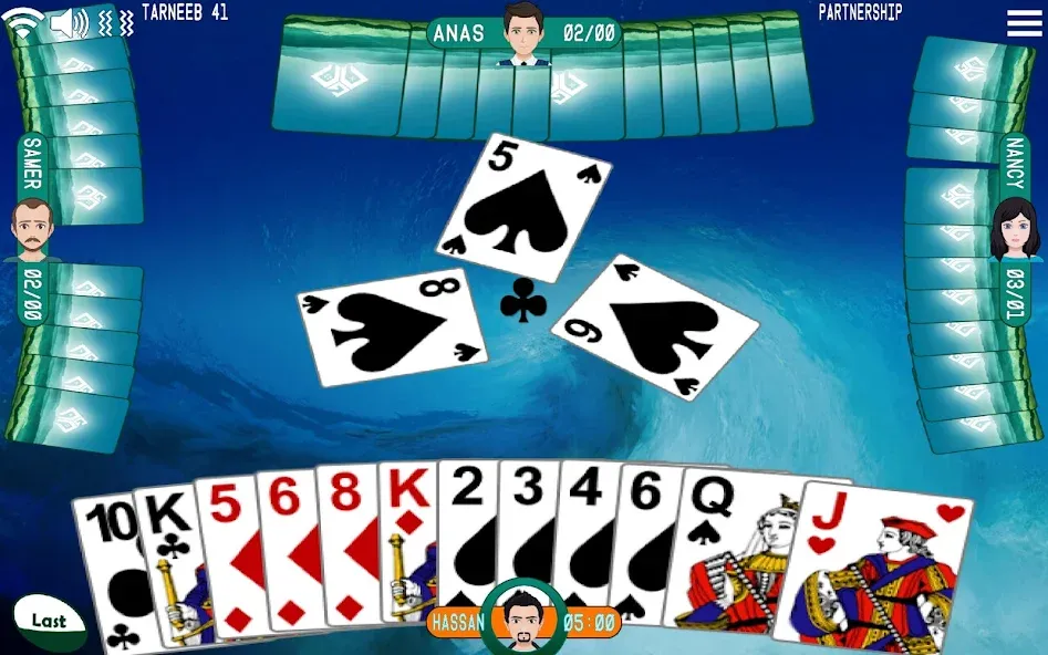 Golden Card Games Tarneeb Trix (Голден Кард Геймс Тарниб Трикс) [МОД: Меню, Бесконечные монеты и Открытые уровни] Screenshot 1