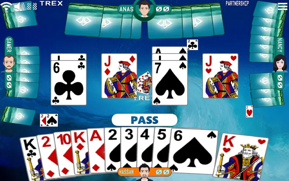 Golden Card Games Tarneeb Trix (Голден Кард Геймс Тарниб Трикс) [МОД: Меню, Бесконечные монеты и Открытые уровни] Screenshot 2