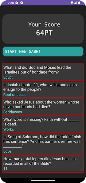 Bible Trivia (Библейские загадки) [МОД: Деньги, Монеты и Меню MOD] Screenshot 3