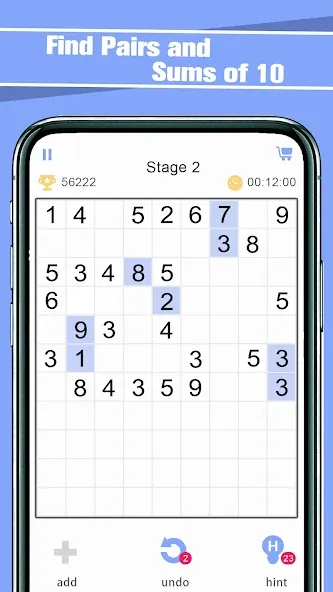 Match Ten - Relax Number Game (Матч Тен) [МОД: Бесконечные деньги, Монеты и Мега MOD] Screenshot 1