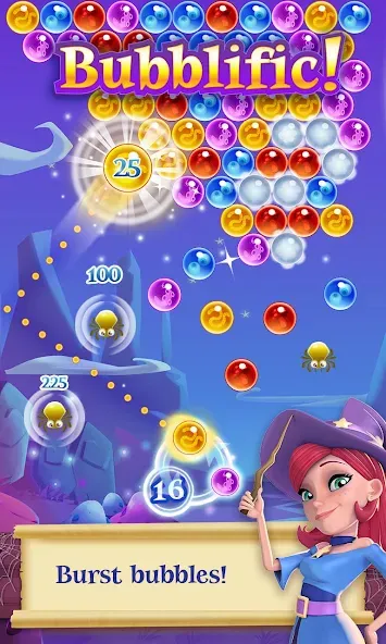 Bubble Witch 2 Saga (Бабл Витч 2 Сага) [МОД: Деньги, Монеты и Меню MOD] Screenshot 1