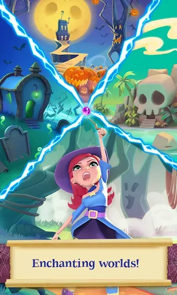 Bubble Witch 2 Saga (Бабл Витч 2 Сага) [МОД: Деньги, Монеты и Меню MOD] Screenshot 3